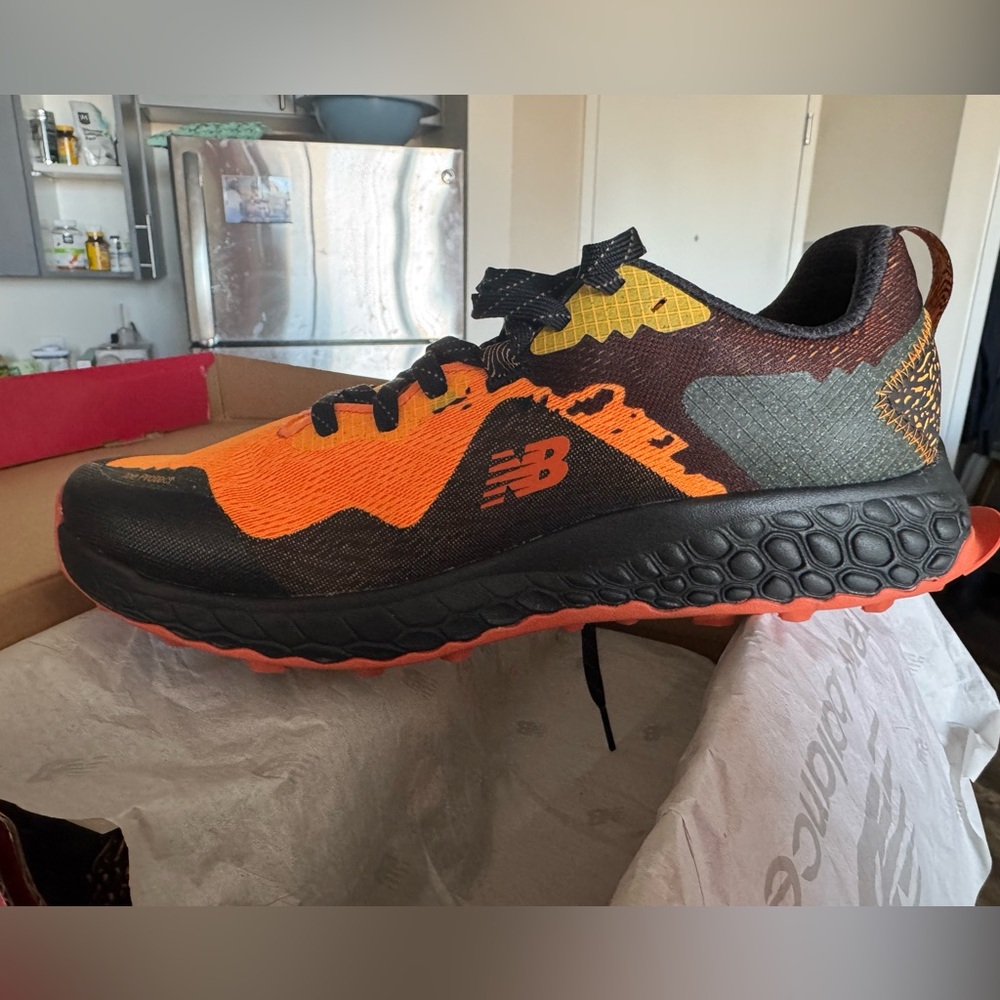 New Balance Men's Vibrant Orange and Black Athletic Shoes